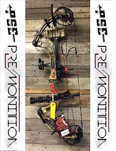 PSE Premonition Compound Bow RH 50-60lbs Ready To Shoot Package