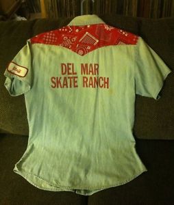 Del Mar Skate Ranch Staff Shirt Extremely Rare Vintage Western Collectible