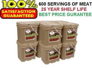 NEW 600 Serving Wise EMERGENCY SURVIVAL SUPPLY KIT FREEZE DRIED FOOD MEAT BUCKET