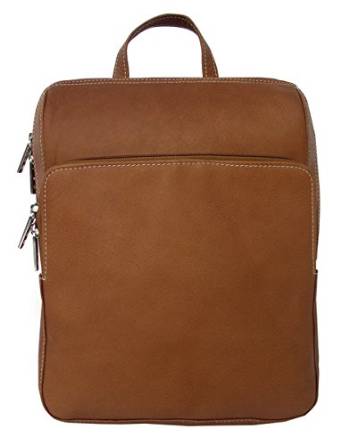 Piel Leather Slim Front Pocket Backpack