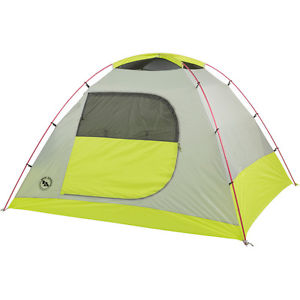 Big Agnes Rabbit Ears Tent: 4-Person 3-Season Lime/Gray One Size