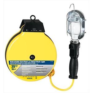 Voltec 35 ft. SJTW Metal Guard Worklight With Outlet In Handle, Case Of 4