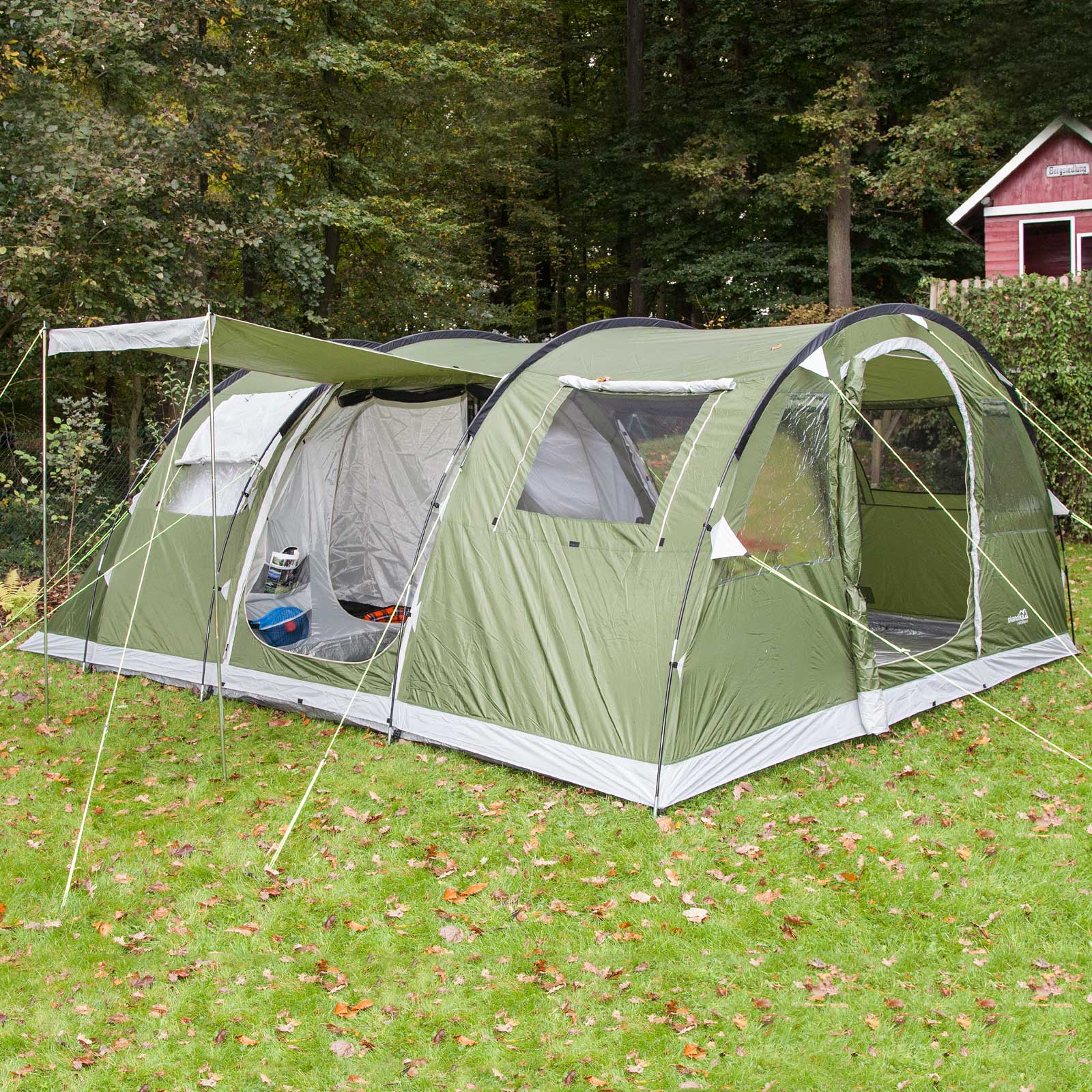 sKANDIKA Gotland 6 persone tenda campeggio Tunnel 540x450 cm zanzariera nuova