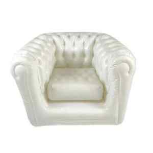 Smart Air Beds Chest Air Field Inflatable Chesterfield Arm Chair, Regal White