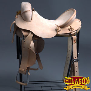 BX207BZ-F HILASON CLASSIC SERIES HAND-MADE RODEO BRONC RIDING SADDLE 17"