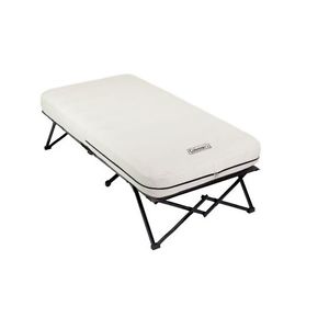 Coleman Inflatable Twin Cot 6'x2"Weight Limit 300 Lb Steel Frame Nylon Cover