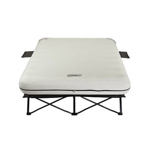 Coleman Queen Airbed Cot  Steel/ Nylon Weight Limit 600 Lbs Pump And Carry Bag