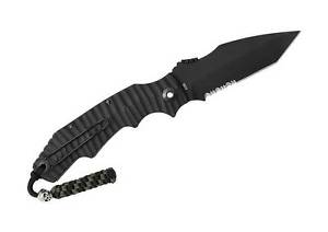 Pohl Force Alpha 5 five black Schwarz Wellenschliff Jagdmesser Outdoor Survival