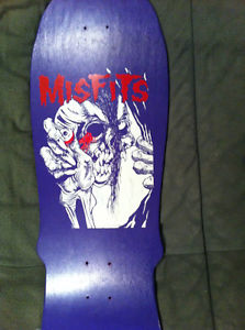 RARE - Plan 9 - Misfits - Evil Eye - Purple - Skateboard Deck - NOS