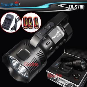 TrustFire 7x CREE XM-L T6 LED 3800lumen 26650 Rechargeable Flashlight Torch S700