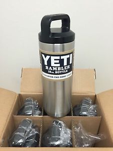 Yeti Coolers Rambler Stainless Steel Water Bottle- 18 ounce size- 6 Pack