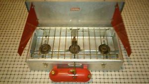 Rare Vintage Coleman 443 Aluminum 3 Burner Grill  "Works Perfect"  N/R