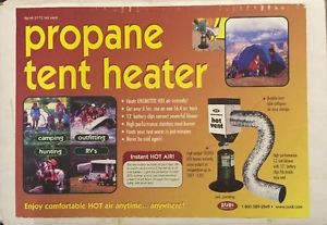 NEW Zodi Hot Vent Propane Tent Heater #9170 SAFEST Heater Available RARE