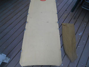 Vintage Eddie Bauer Portable Bed Cot Duffle Bag Pat. Pending 70'' x 30''