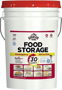 Augason Farms 30-Day All-In-One Emergency Food Storage Pail With Survival Gear