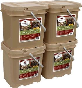 Wise Foods 240 Serving Gourmet Freeze Dried Real Meats MRE Emergency w/FREE RICE