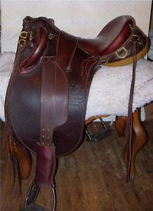 Older The Australian Stock Saddle Co/James Saddlery SOMERSET POLEY SADDLE~16.5"