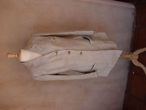 1915 LADIES' IVORY LINEN SIDE SADDLE RIDING HABIT-EXCEPTIONAL, SKIRT & JACKET