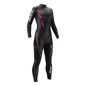 Zoot Sports Women's Z Force 5.0 Wetzoot,Black/Beet,Large