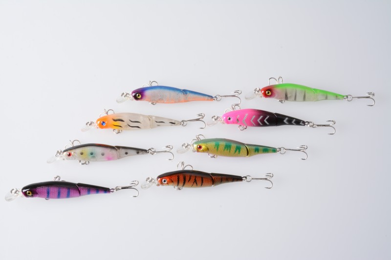 8.8CM 7.4G Multi jointed fishing lure jointed lure pesca hand plastic fishing lure minnow carretilha pesca wimming fishing bait