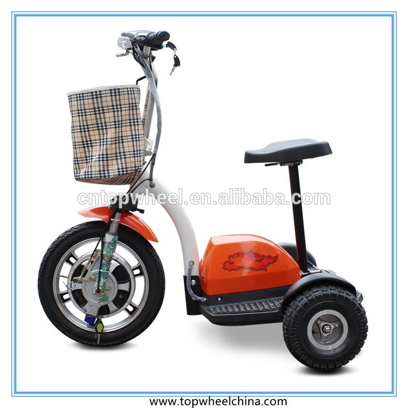 for handicapped disabled people Foldable Green Transporter 48V 500W Brushless Motor electric 3 wheel scooter