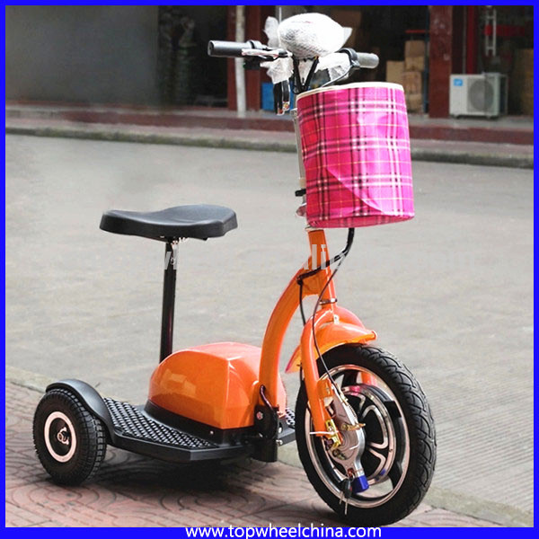 China Factory Wholesale 48V 500W Brushless Motor mobility Adult three wheel electric scooter