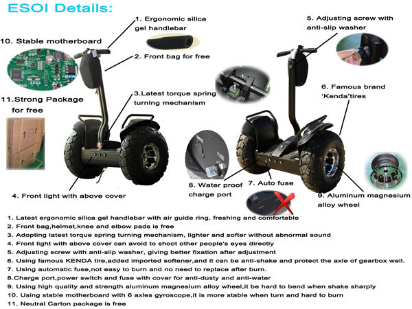 Estway Ce Certification Lithium Battery Self Balancing Electric Scooter Made In China