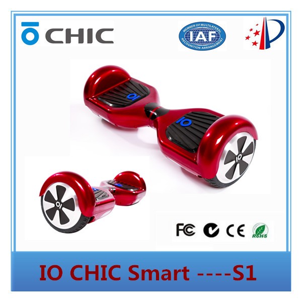 IO chic smart 2 wheels self balancing electric scooter with LED light chic smart S1 hands free hoverboard