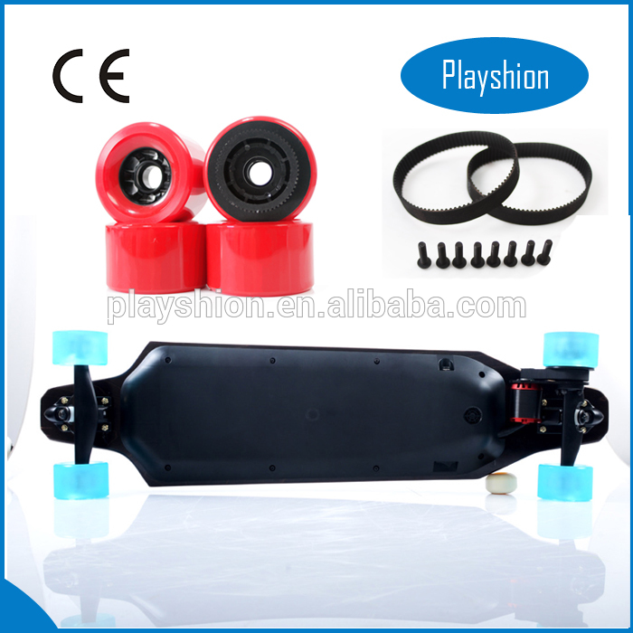 Zhejiang factory supply high quality electric skateboard with PU wheel