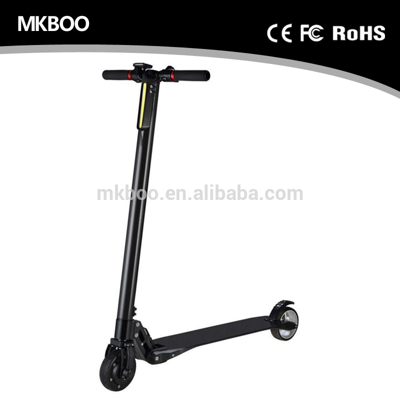 Hot-selling 2016 fashion Hi-tech foldable carbon fiber electric scooter Hot carbon frame two wheel mini electric scooter 250w