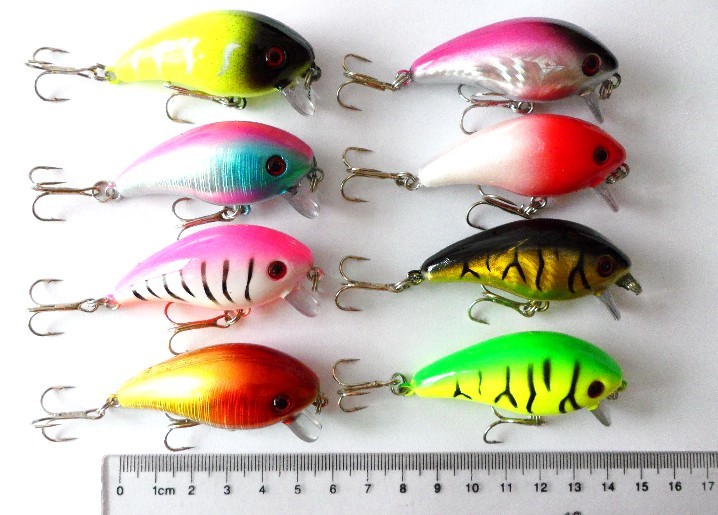 Popular Crankbait fishing lures hard plastic fishing lures1000pcs japan fishing lures molds 60mm 6CM 9.8G free shipping