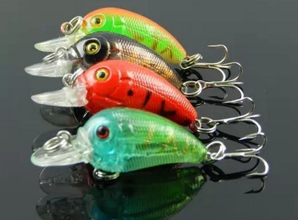 3D eyes 1500pcs japan fishing new fishing lures for 2014 crank fishing lures hard plastic fishing lures 4.5CM 4.2G freeshipping