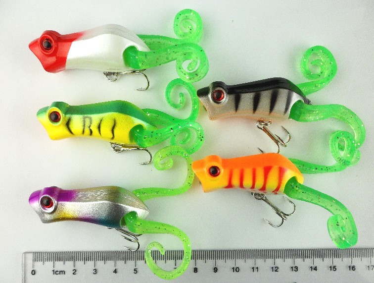 55mm fishing lure Frog lure 5.5CM 10.2G Topwater fishing tackle artificial hard Mix color hard plastic Minnow fishing 2000pcs