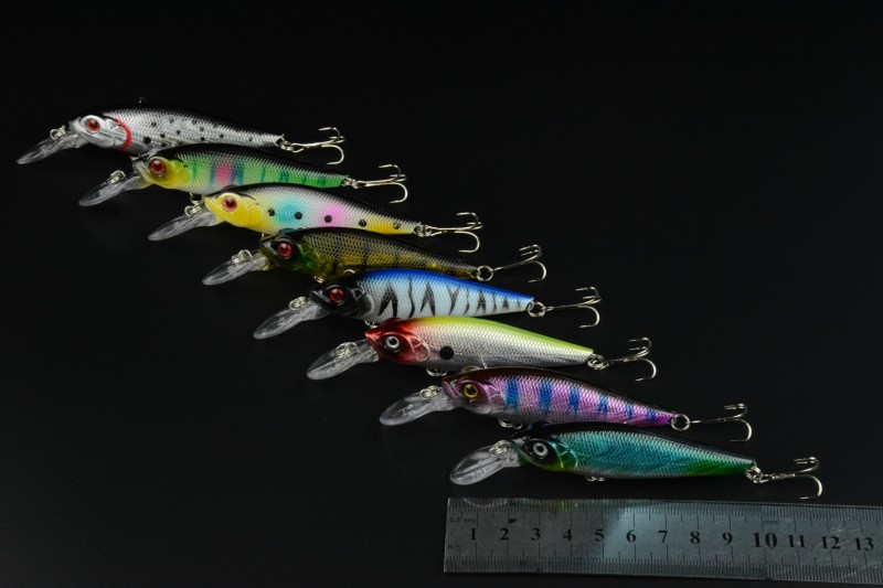 Wholesale lures 1000PCS 100mm Multi Hard minnow Fishing Lure Tackle Hook Crankbait artificial lures 10CM 11.8G 6#HOOKS swimbait