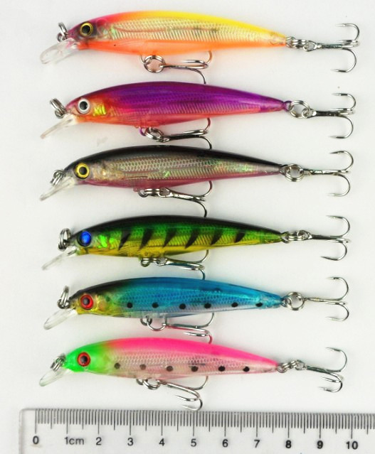 1000PCS plastic fishing lures mixe wholesale 3d eyes artificial small minnow lures wholesale plastic minnow bait