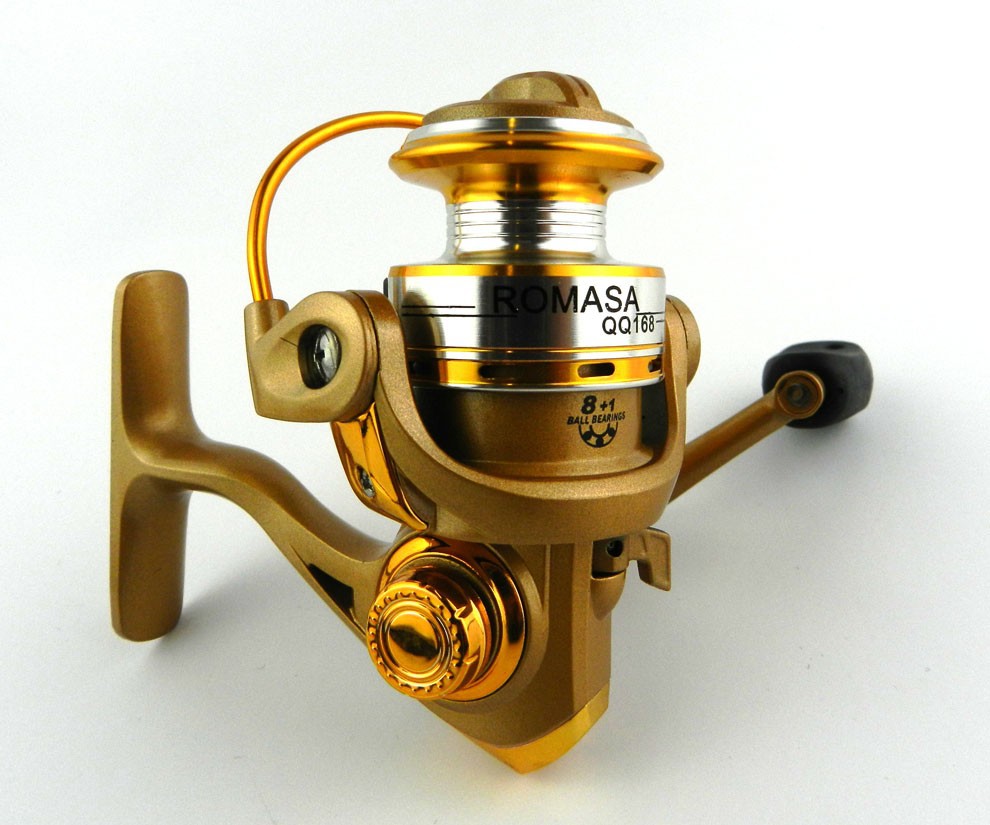 50PCS High Quality 9BB Small Mini Fishing Reel Spinning Reel 5.2:1 Ratio Metal fishing reels QQ168 fishing fly reel Fishing Tack