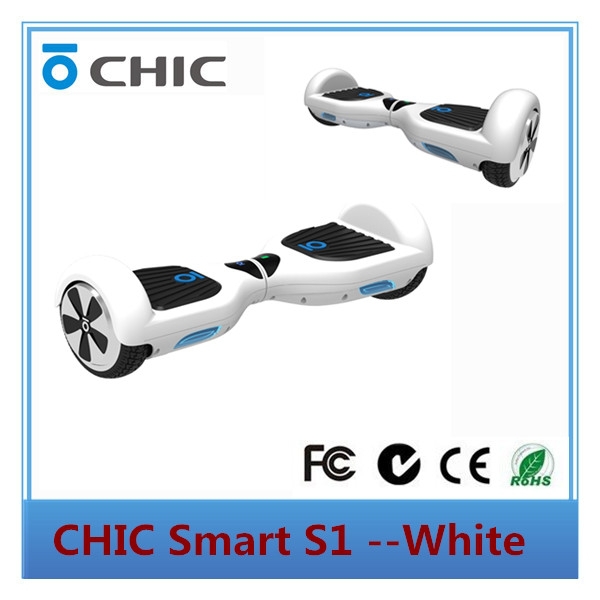 White chic smart self balancing electric scooter with CE/FCC/ROHS/C-TICK