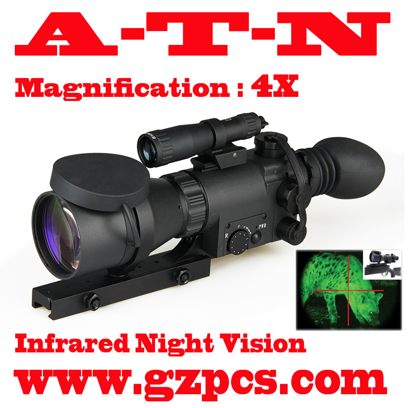 GZ270010 A T N Aries MK 390 Paladin style 4x Infrared night vision rifle scope for airsoft