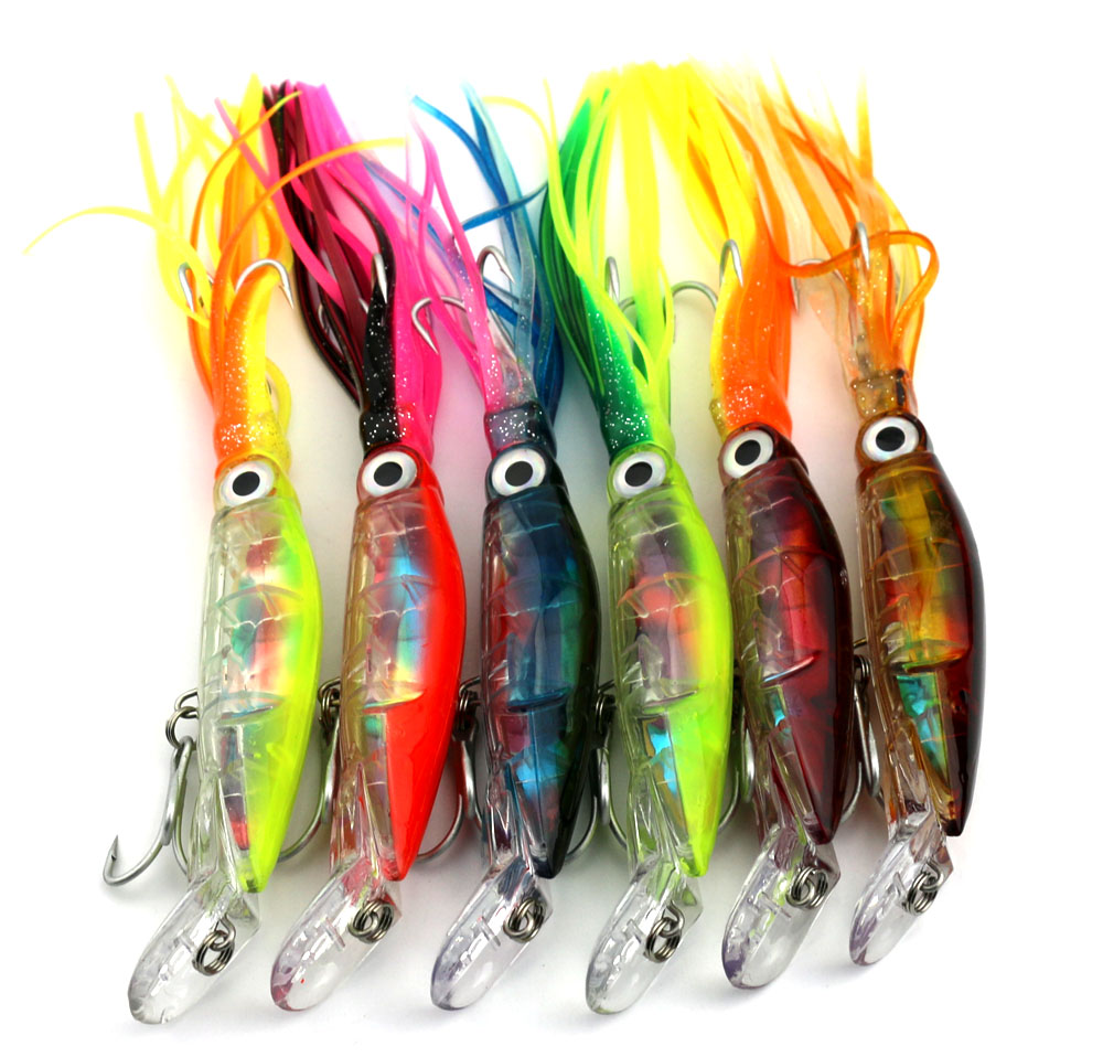 300PCS/BAG New Fishing Products 140mm 40g hard Plastic octopus fishing lure isca soft Skirts