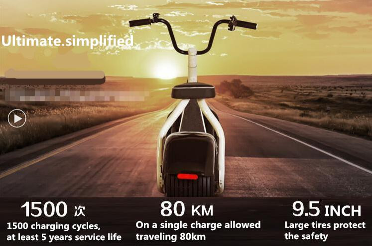 2016 Top sale 1000w electric Harley scrooser ciity scooter seat for adult two wheel electric scooter free shipping to Russia