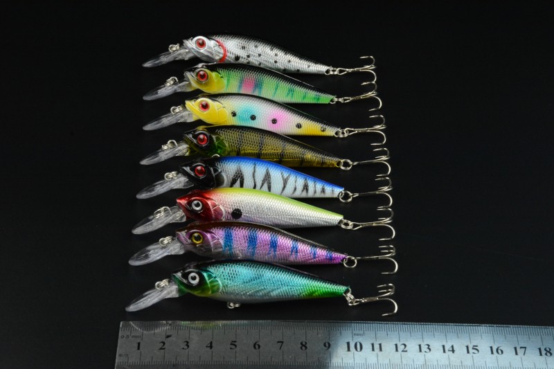 2014 new lures 500PCS 100mm Multi Hard minnow Fishing Lure Tackle Hook Crankbait artificial lures 10CM 11.8G 6#HOOKS