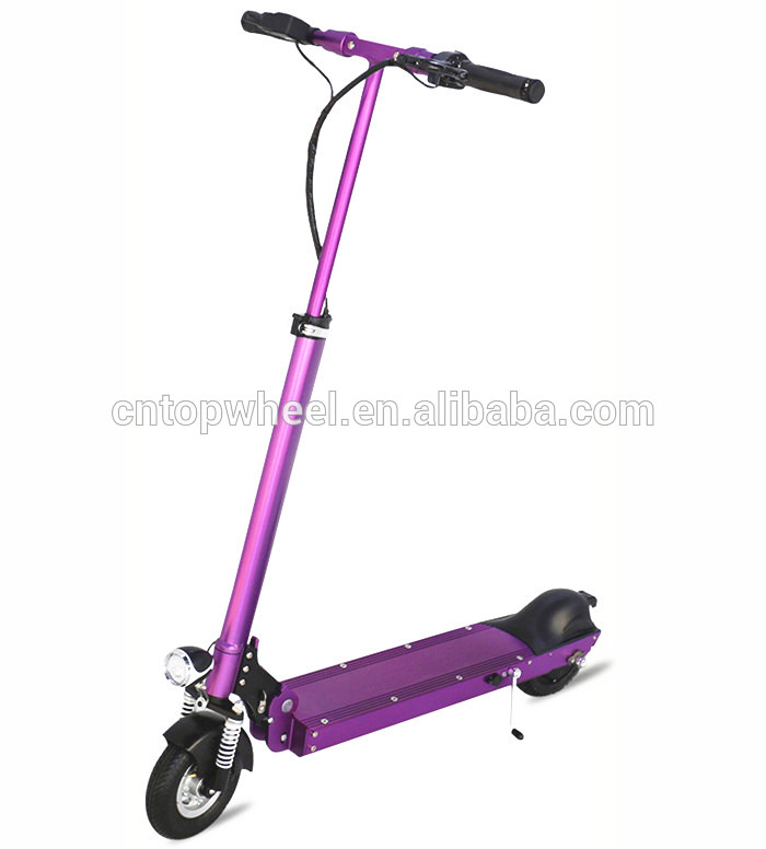 Factory wholesale 2016 new folding portable alluminum alloy light weight 2 wheels electric stunt scooter