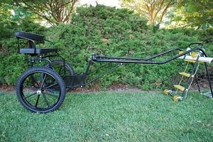 EZ Entry Pony/Cob Cart W/60"-72" Curved Shafts W/21" Motorcycle Tires