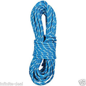 New England KMIII 7/16 x 600' Static Climbing Rescue Caving Rope Polyester Blue