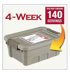 4 Week Emergency Dehydrated Food Survival Supply in a Convenient Container