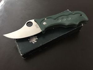 Spyderco Lil Temperance- Trailing Point- Rare Discontinued 440v Steel New In Box