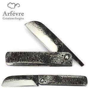 Arfevre - Taschenmesser Frankreich - Griff + Klinge Stahl XC75 - handgeschmiedet