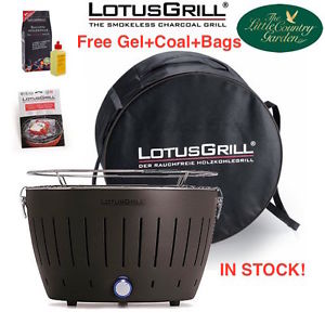 LOTUS GRILL GREY BBQ FREE GEL CHARCOAL BAGS SMOKELESS CAMPING BEACH LOTUSGRILL