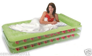 Portable Green L191*W99*H47CM Pile Coating Single Mattress/Air/Inflatable Bed