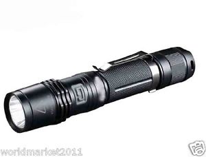 Aluminum Alloy Black Bright Light Long Shots Waterproof Flashlight Torch Lamp